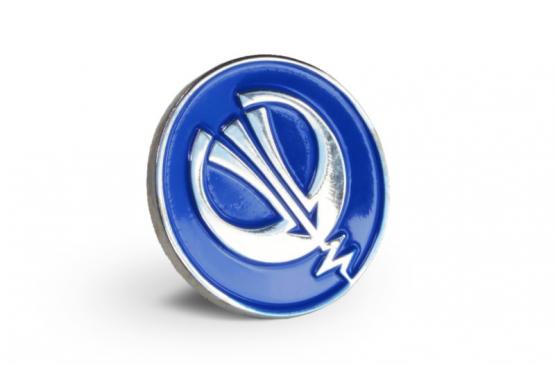 значок с эмалью в виде логотипа компании