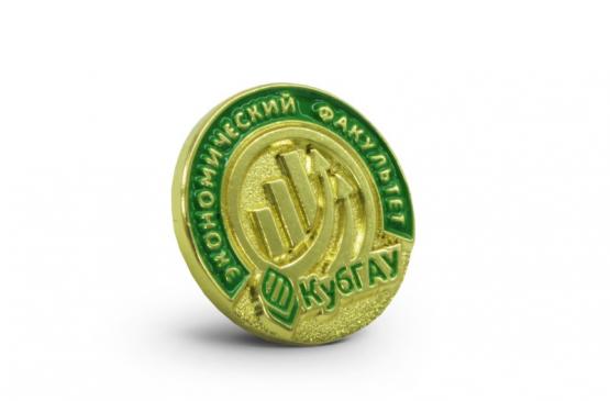 значок с логотипом ВУЗа КубГАУ