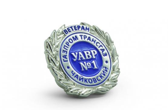значок с логотипом газпром